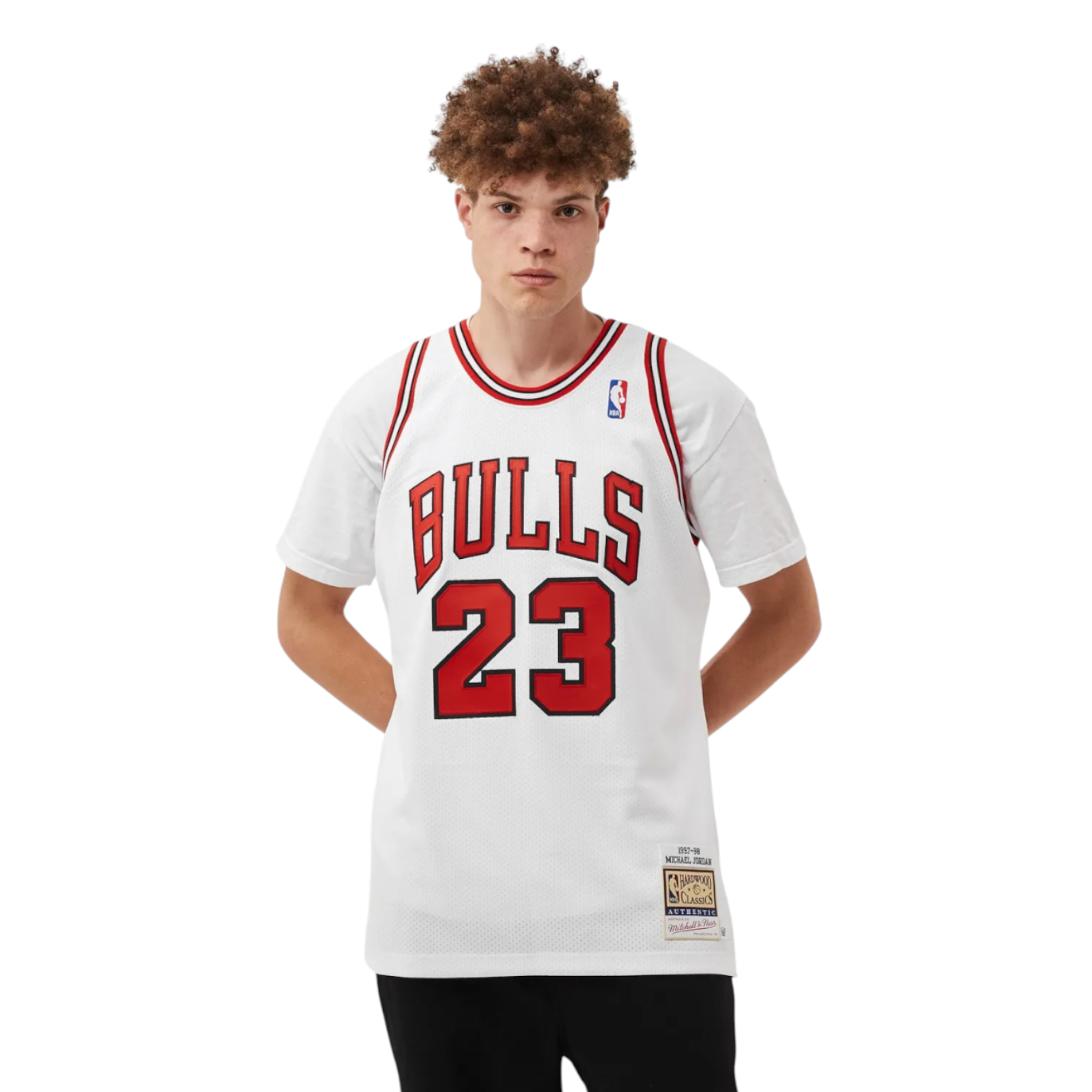 Authentic Jersey Chicago Bulls 1997-98 Michael Jordan White