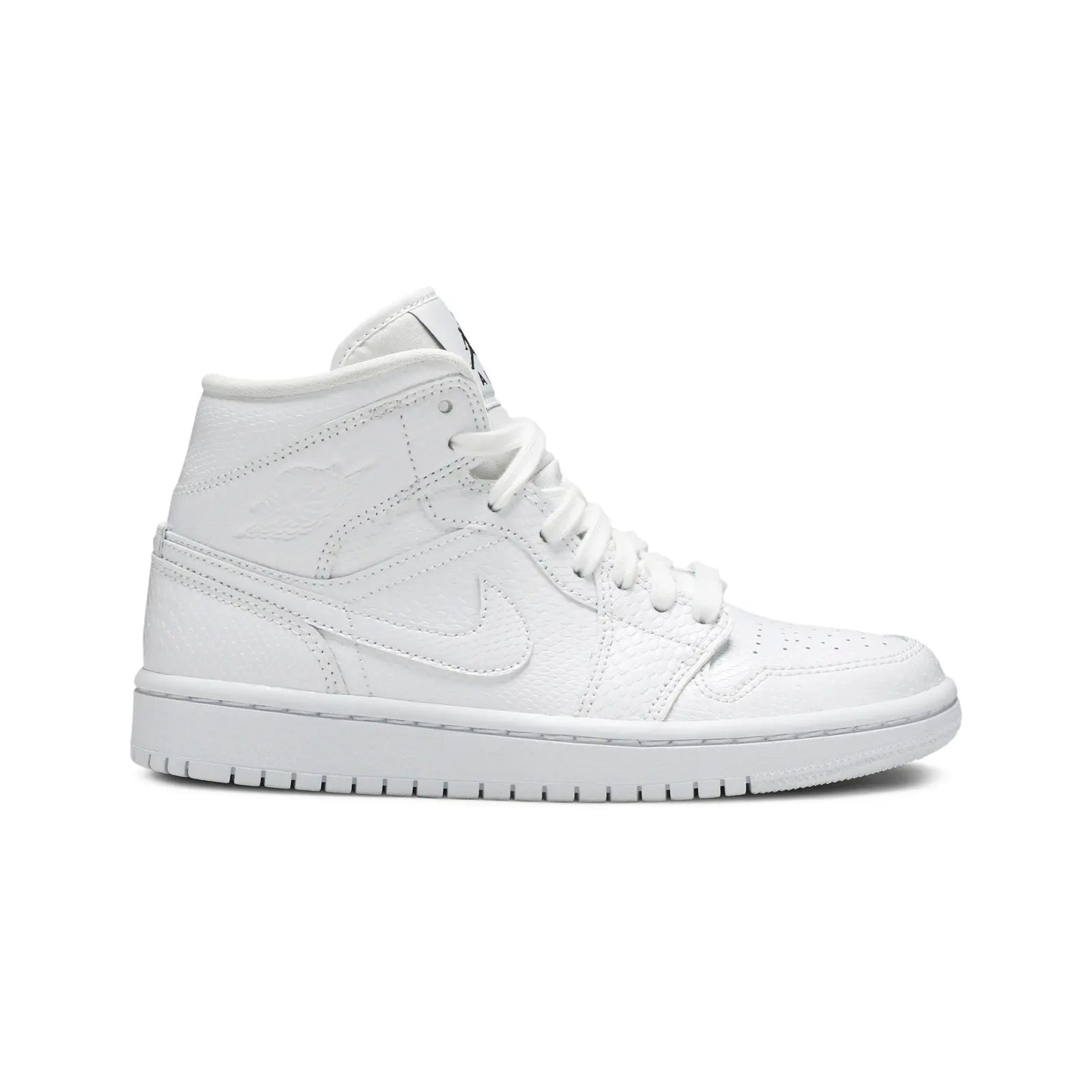 Air Jordan 1 Mid Wmns White Snakeskin
