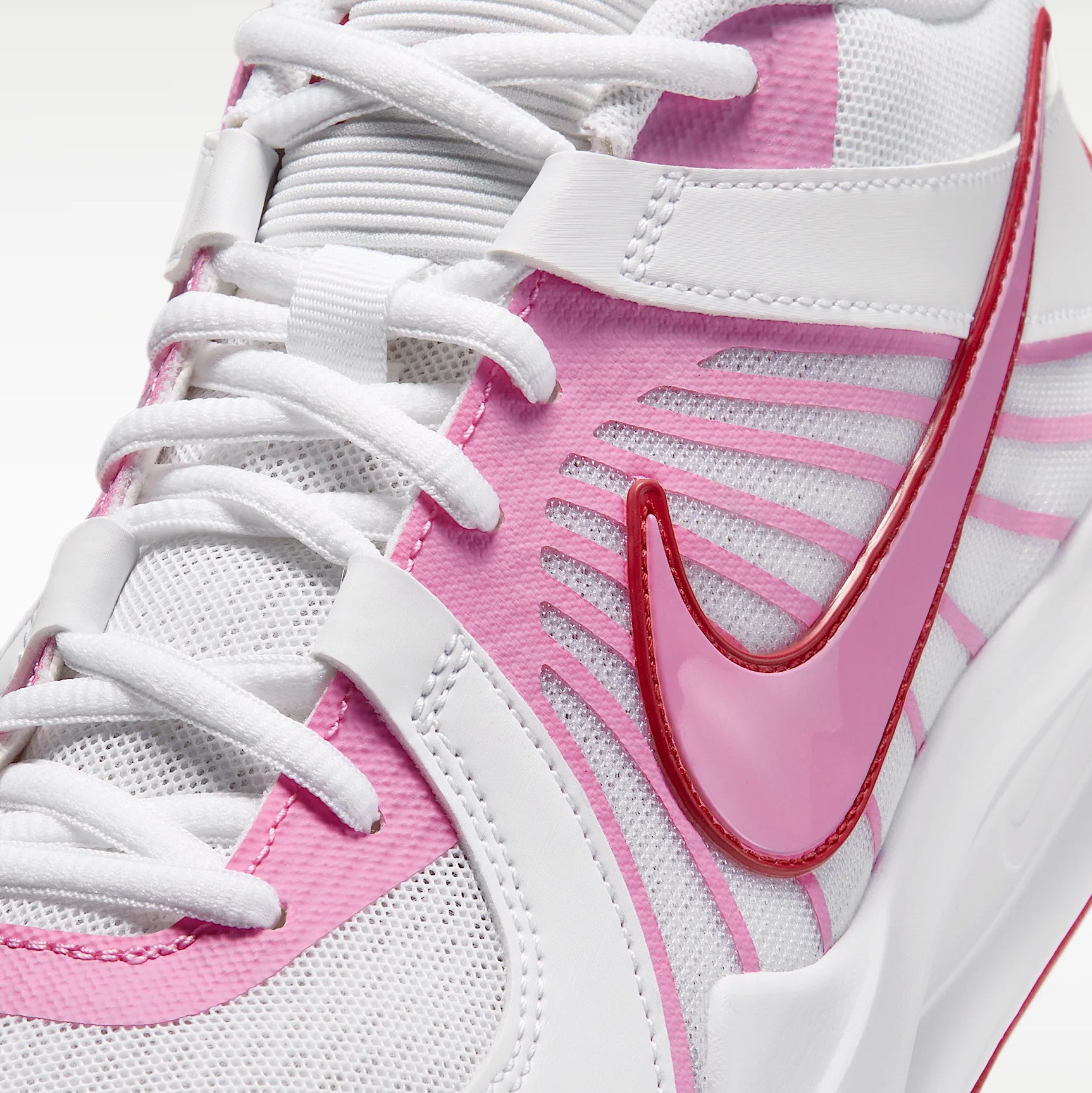 Hyperspeed Court 2 Pink Rise-University Red