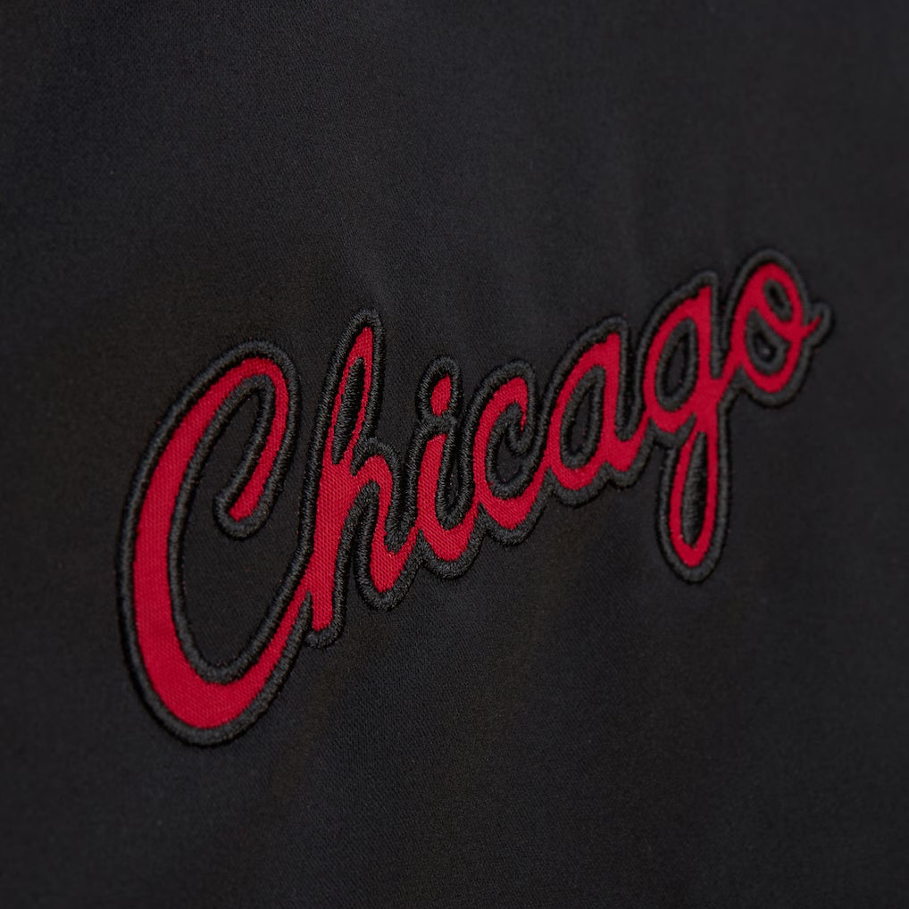 Chicago Bulls Black Out Full-Snap Varsity Jacket