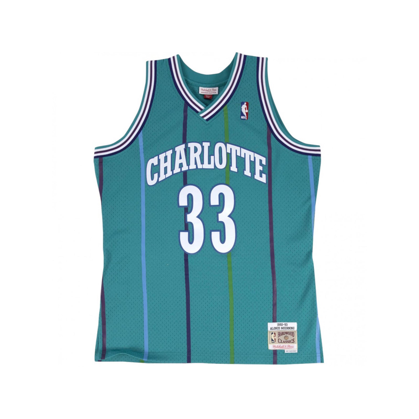 Mitchell & Ness Men's Authentic Road Jersey Hornets 1992 Alonzo Mourning Jerseys