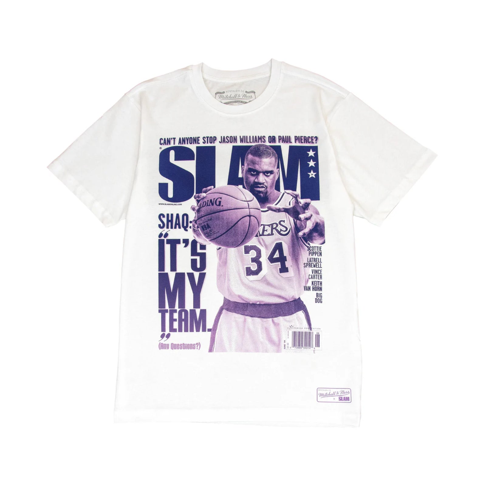 NBA Gradient Slam Shaq O'Neal Lakers Tee