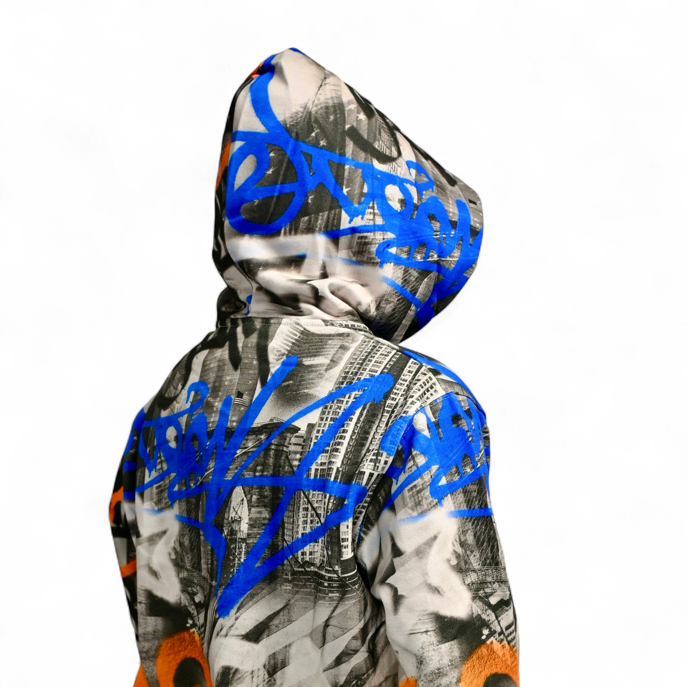 All Over Colored Wall Hoodie Junior