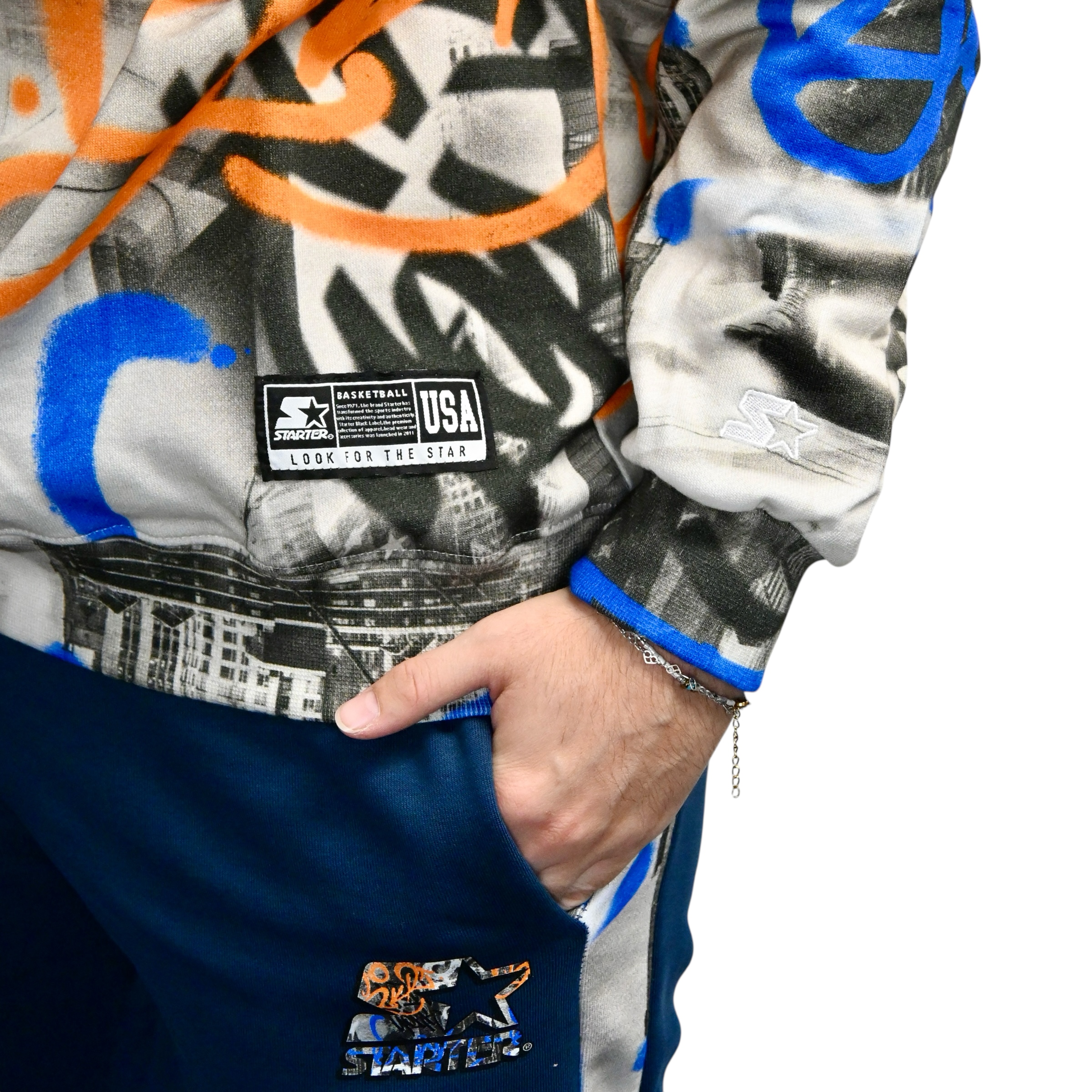 All Over Colored Wall Hoodie Junior