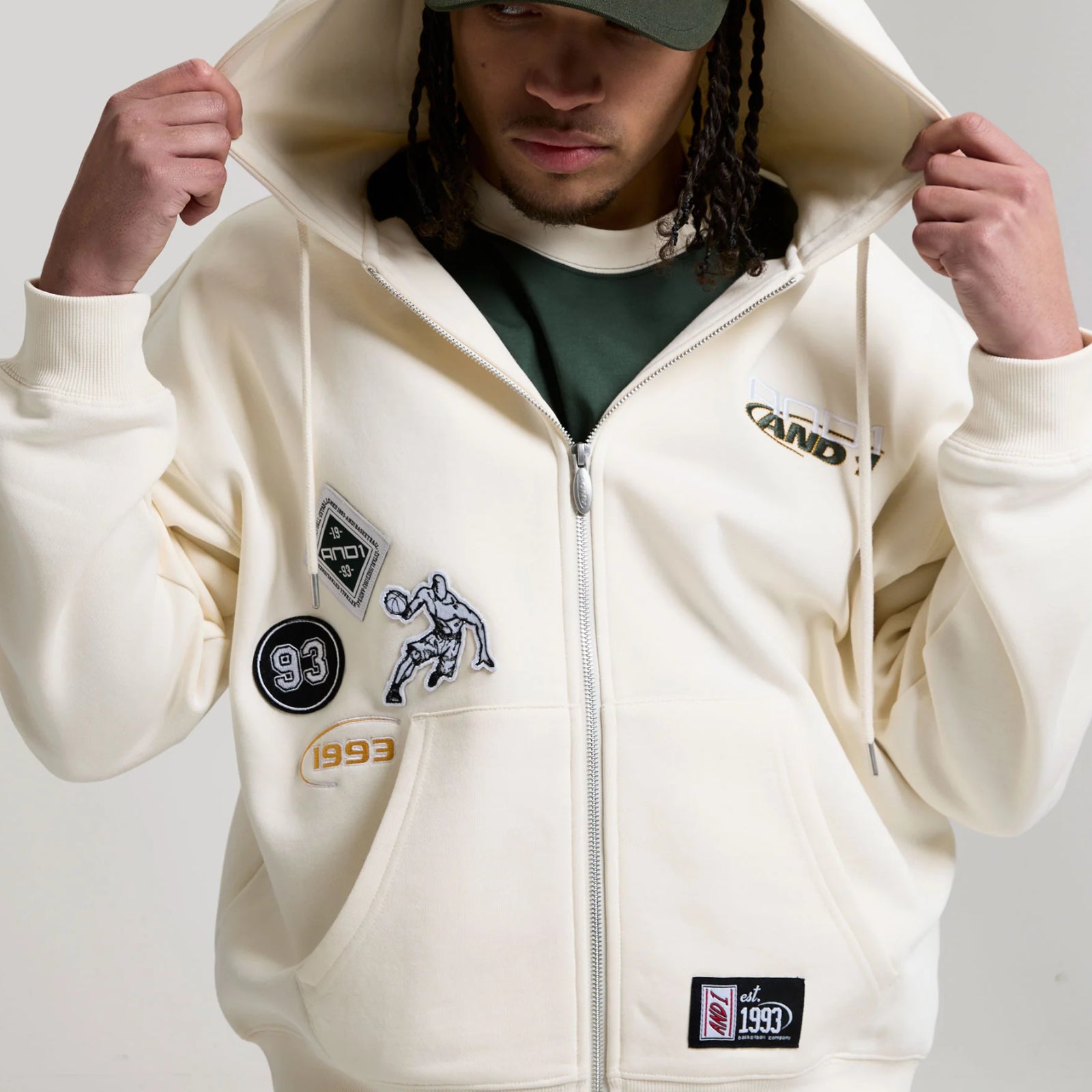 Respect The Game Multi Badge Full Zip Hoodie
