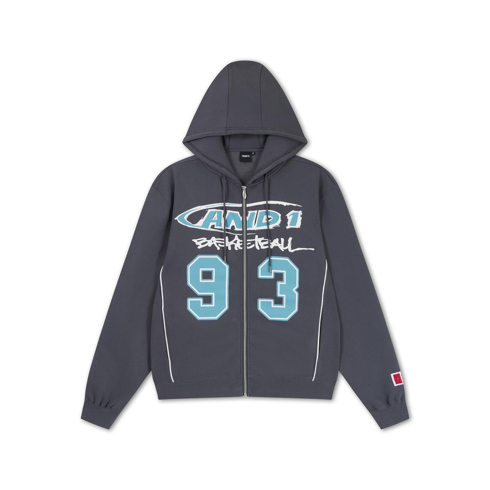93 Basketball Piped Seam Detail Relaxed Hoodie
