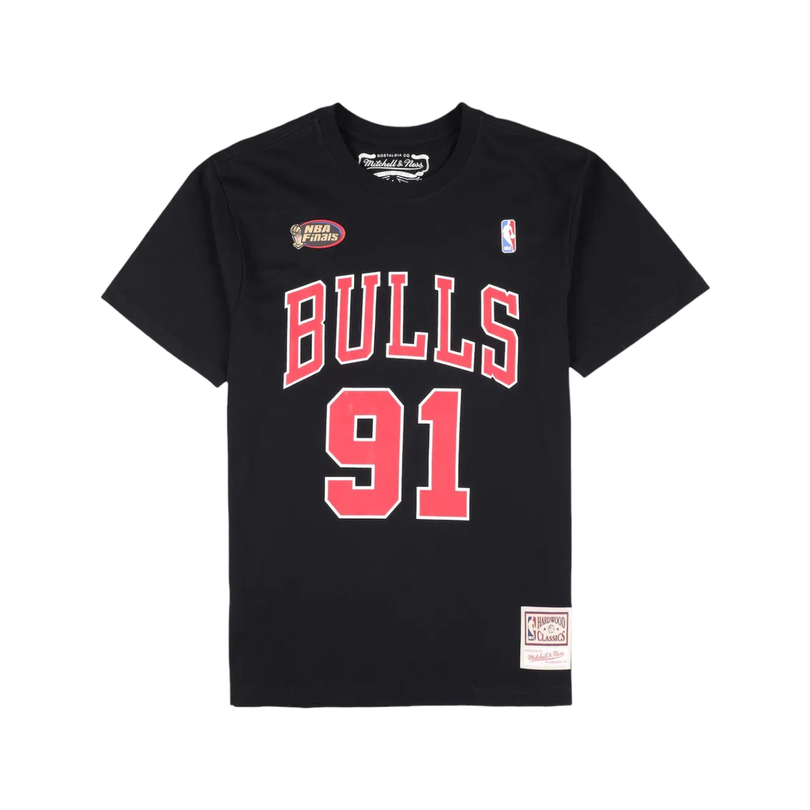 NBA Tee Hardwood Classics Dennis Rodman Chicago Bulls Black