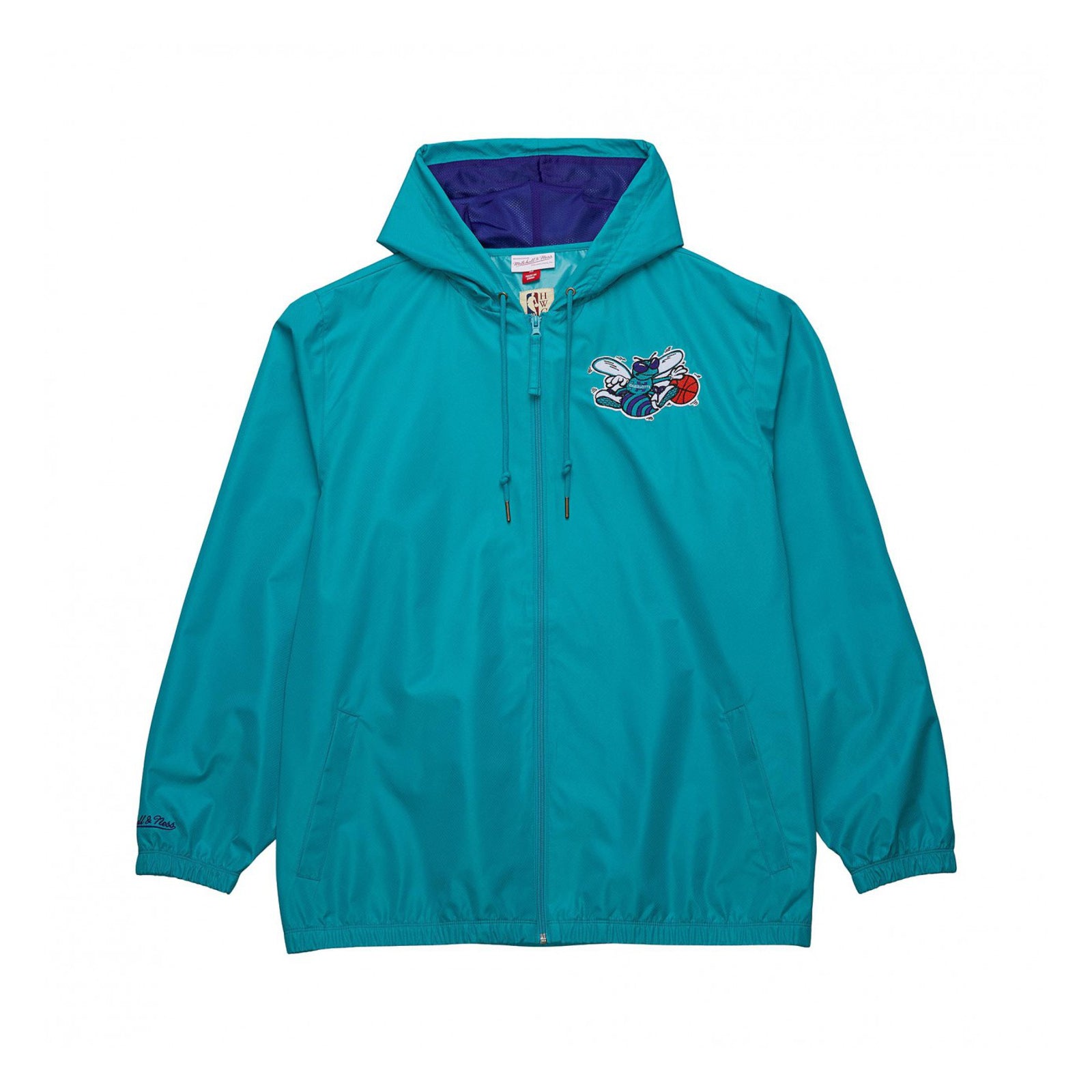 Unlined Windbreaker Vintage Logo Charlotte Hornets