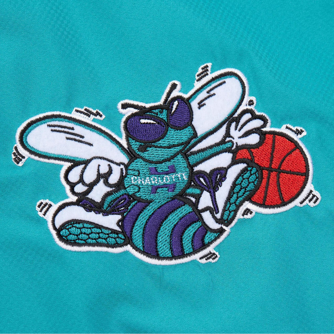 Unlined Windbreaker Vintage Logo Charlotte Hornets