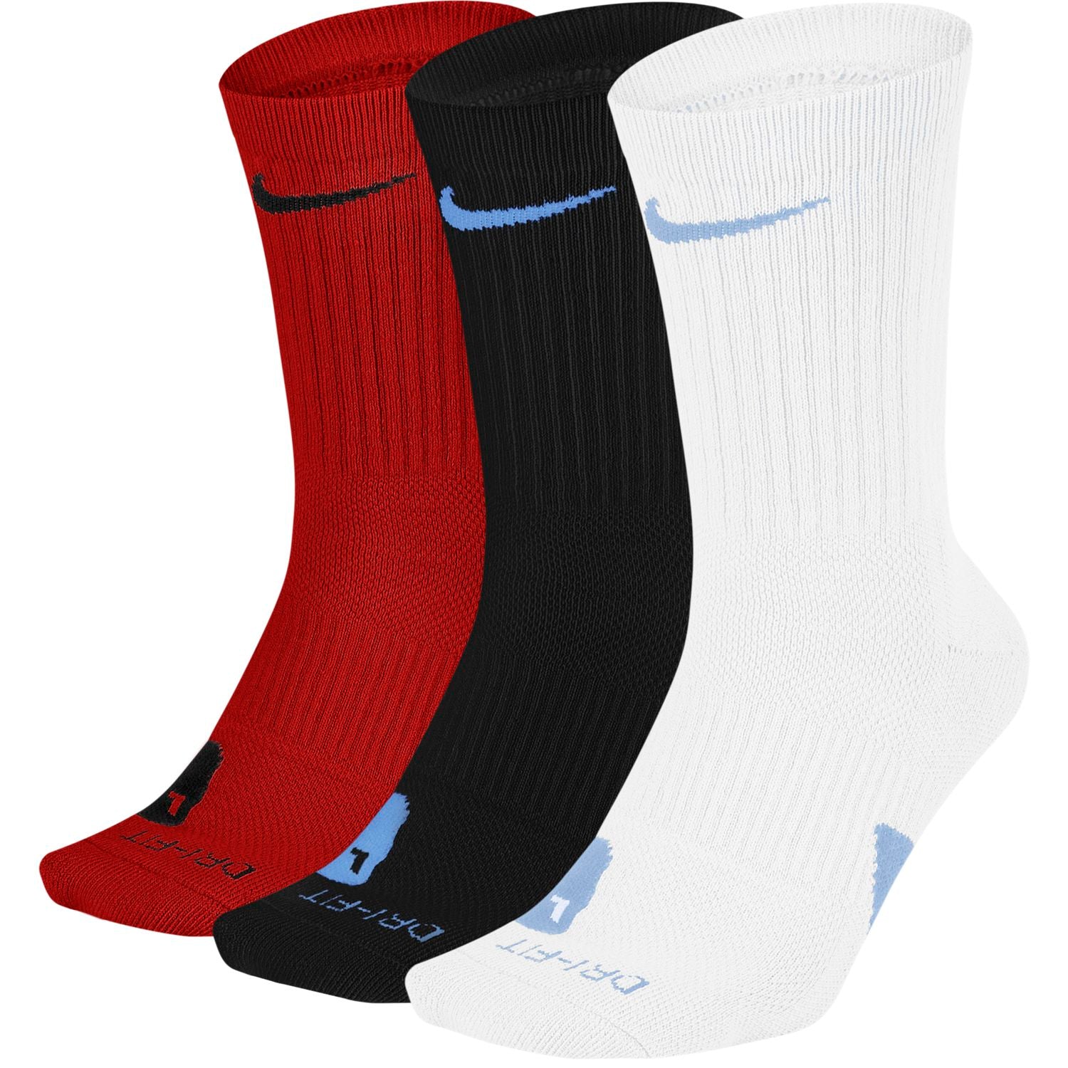 Elite Crew Basketball Socks 3 Pairs