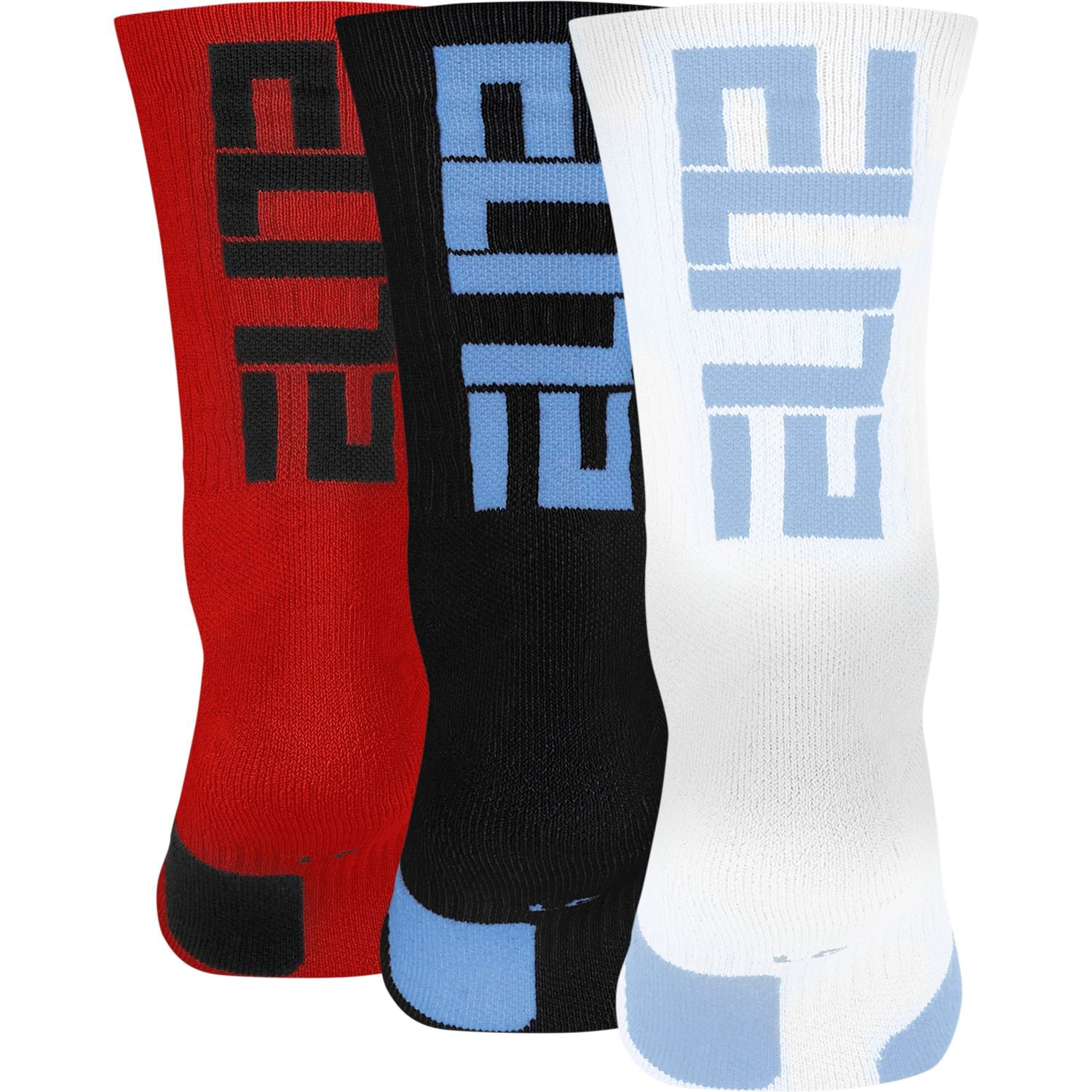 Elite Crew Basketball Socks 3 Pairs